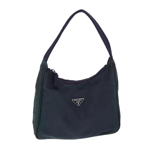 PRADA Hand Bag Nylon Green Auth 73868 - Picture 1 of 16